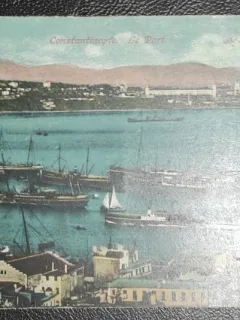 Carte postala, Constantinopole, Le Port, color