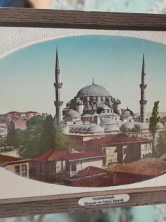 Carte postala, Constantinopole, Mosquee de Sullian Beyuzid