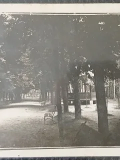 Carte postala, Covasna Bai, Parcul, perioada interbelica