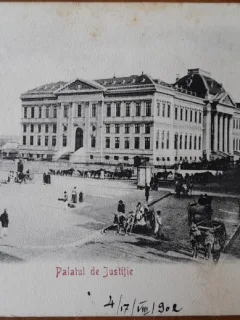 Carte postala, Craiova Palatul de Justitie, 1902