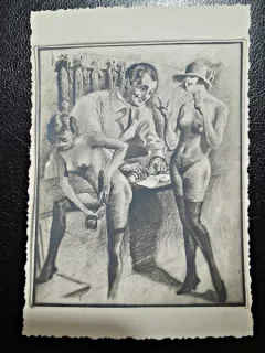 Carte postala cu tema erotica, necirculata