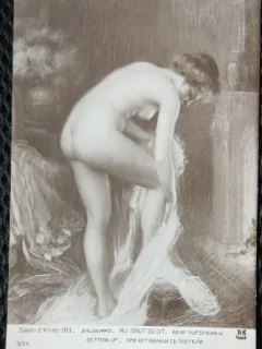 Carte Postala cu tema erotica, Salon dHiver, Paris 1913