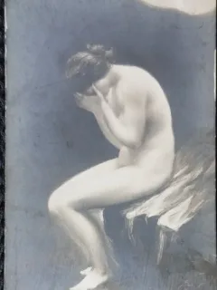 Carte Postala cu tema erotica, Salons de Paris, perioada interbelica