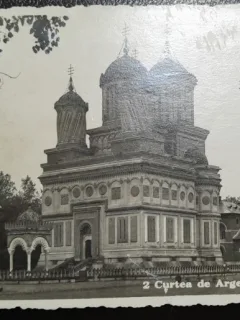 Carte postala, Curtea de Arges, Manastirea, 1940