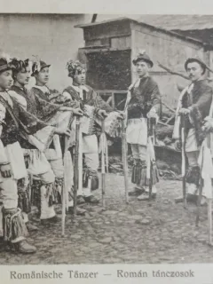 Carte Postala, Dansatori populati romani, 1917