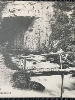 Carte Postala, Dauphine-Sassenage, La Grotte carree et la Passerrelle, 1930
