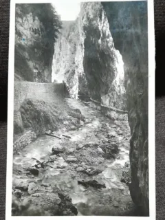 Carte postala, Defileul Bistrita-Valcea, 1938