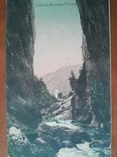 Carte postala, Defileul Bistritel-Valcea, 1915