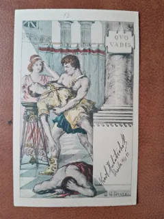 Carte postala, desen 1902