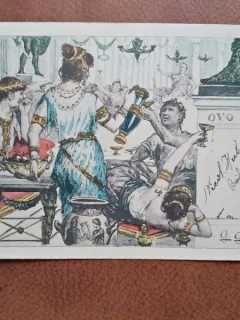Carte postala, desen 1902
