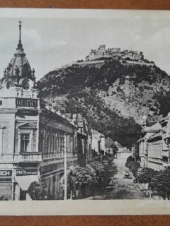 Carte postala, Deva strada Regina Maria, perioada interbelica
