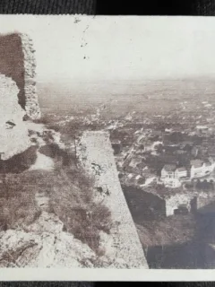 Carte postala, Deva vedere generala, 1945