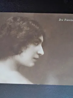 Carte postala, Dna Francisca Rozan, inceput de secol XX
