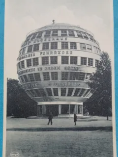 Carte Postala, Dresden, Germania, Pavilionul expozitiei anuale a Muncii, perioada interbelica