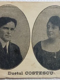 Carte postala, Duetul Costescu, perioada interbelica