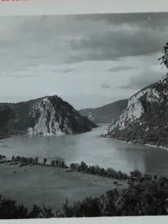 Carte postala, Dunarea la Cazane, 1939