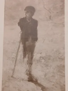Carte postala dupa tabloul Ciobanul al lui Grigorescu