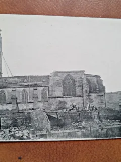 Carte postala, Eglise de Sommeilles, 1915