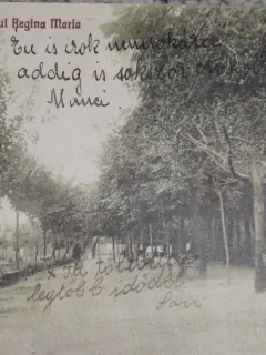 Carte postala, Fagaras, Parcul regina Maria, 1928
