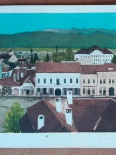 Carte postala, Fagaras vedere generala, perioada interbelica