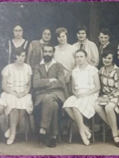 Carte Postala, Fotografie, studenti ai Institutului Francez 1926-1927