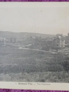 Carte Postala, Franta, Mesnil Val cedere generala, perioada interbelica