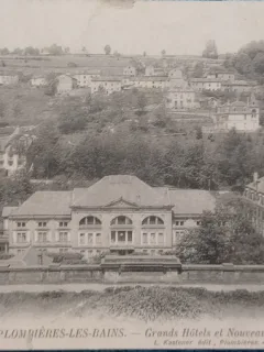 Carte postala, Franta, Plombieres les Bains, Grands Hotels et Nouveaux Thermes, 1905