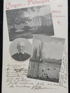 Carte Postala, Geneva, Congresul de Filosofie, 1904