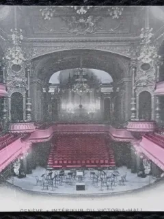 Carte Postala, Geneva, Interirur du Victoria Hall, 1906