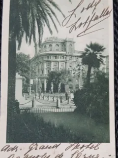 Carte Postala, Genova, Hotel Colombia, perioada interbelica