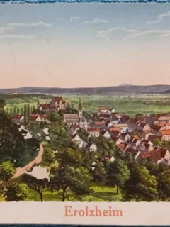 Carte postala, Germania, Erolzheim vedere generala, 1921