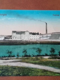 Carte postala, Giugiu Fabrica de zahar Danubiana, 1927