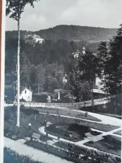 Carte postala, Govora, vedere generala, 1938
