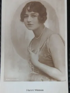 Carte Postala, Hanni Weisse, actrita germana de film, 1892-1967