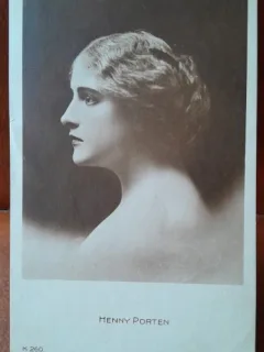 Carte postala, Henny Porten, actriță de cinema germană în perioada filmului mut 1890-1960