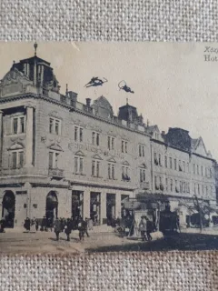 CARTE POSTALA, HOTEL CENTRAL ARAD, PERIOADA INTERBELICA, CIRCULATA