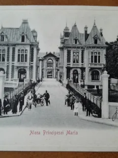 Carte postala, Iasi Aleea principesei Maria, 1907