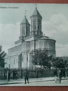Carte postala, Iasi Biserica Trei Ierarhi, 1912