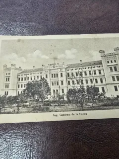 Carte postala Iasi Cazarma de la Copou, perioada interbelica