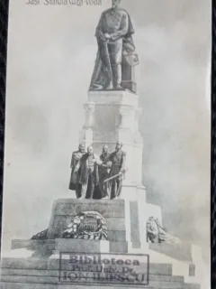 Carte Postala, Iasi, Statuia Cuza Voda, perioada interbelica