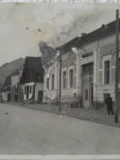 Carte postala, imagine din Huedin, perioada interbelica