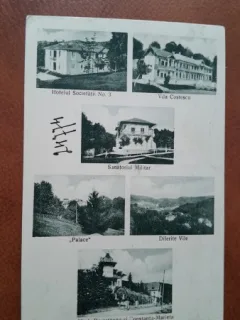Carte postala, imagini Baile Govora, perioada interbelica