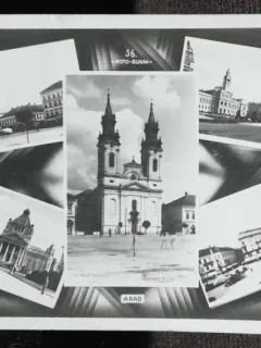 Carte postala, imagini din Arad, 1942
