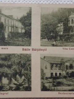 Carte postala, Imagini din Baile Baltatesti, 1935