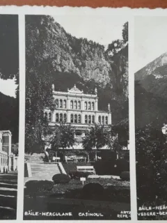 Carte postala, imagini din Baile Herculane, perioada interbelica