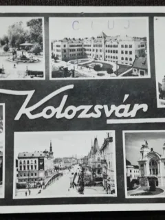 Carte postala, imagini din Cluj, perioada interbelica