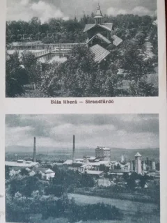 Carte postala, imagini din Ocnele-Muresului, 1936