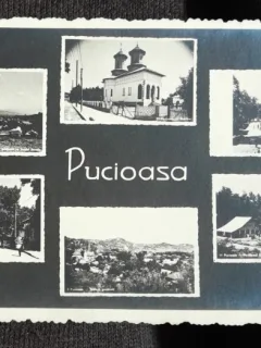 Carte postala, imagini din Pucioasa, perioada interbelica