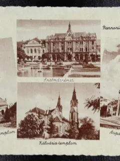 Carte postala, imagini din Targu Mures, perioada interbelica