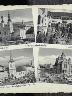 Carte postala, imagini din Targu Mures, perioada interbelica